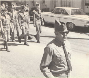 John Rush leading Memorial Day Parade 1970.jpg